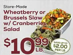 DeCicco & Sons Wheatberry or Brussels Slaw w/ Cranberries Salad offer