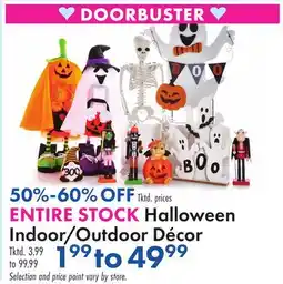 Boscov's ENTIRE STOCK Halloween Indoor/Outdoor Décor offer