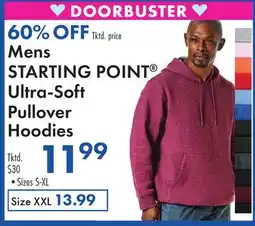 Boscov's Mens STARTING POINT Ultra-Soft Pullover Hoodies offer