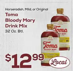 DeCicco & Sons Horseradish, Mild, or Original Toma Bloody Mary Drink Mix offer