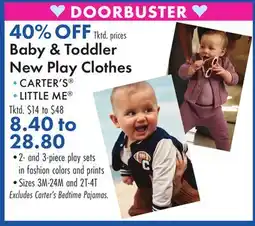 Boscov's Baby & Toddler New Play Clothes offer