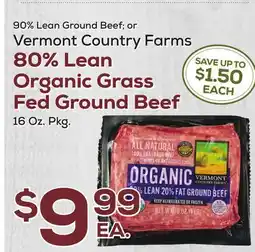 DeCicco & Sons 80% Lean Organic Grass Fed Ground Beef offer