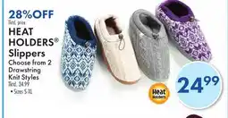 Boscov's HEAT HOLDERS Slippers offer