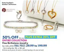 Boscov's Fine Birthstone Jewelry offer