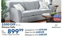 Boscov's Simone Sofa offer