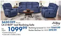 Boscov's LA-Z-BOY Joel Reclining Sofa offer
