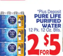 Bravo Supermarkets PURE LIFE PURIFIED WATER offer