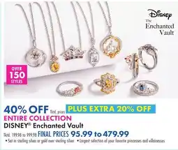 Boscov's ENTIRE COLLECTION DISNEY Enchanted Vault offer