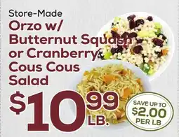 DeCicco & Sons Orzo w/Butternut Squash or Cranberry Cous Cous Salad offer