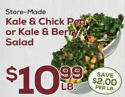 DeCicco & Sons Kale & Chick Pea or Kale & Berry Salad offer