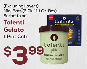 DeCicco & Sons Talenti Gelato, 1 Pint Cntr offer