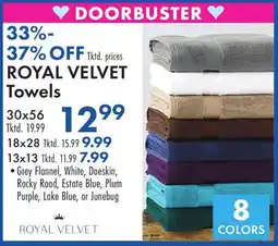 Boscov's ROYAL VELVET Towels offer
