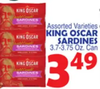 Bravo Supermarkets KING OSCAR SARDINES offer