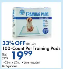 Boscov's 100-Count Pet Training Pads offer