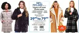 Boscov's Layers of Luxe Outerwear offer