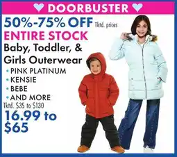 Boscov's Baby, Toddler, & Girls Outerwear offer