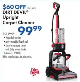Boscov's DIRT DEVIL Upright Carpet Cleaner offer