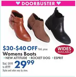 Boscov's Womens Boots offer