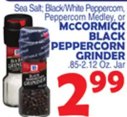 Bravo Supermarkets MCCORMICK BLACK PEPPERCORN GRINDER offer