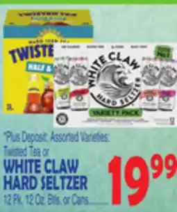 Bravo Supermarkets WHITE CLAW HARD SELTZER offer