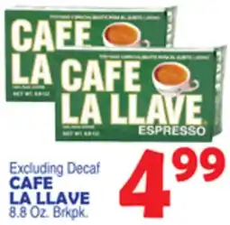 Bravo Supermarkets CAFE LA LLAVE offer