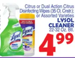Bravo Supermarkets LYSOL CLEANER 22-32 Oz. Btl offer