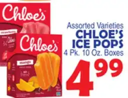 Bravo Supermarkets CHLOE'S ICE POPS offer