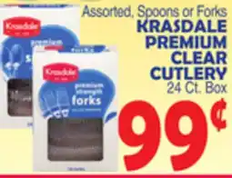 Bravo Supermarkets KRASDALE PREMIUM CLEAR CUTLERY offer
