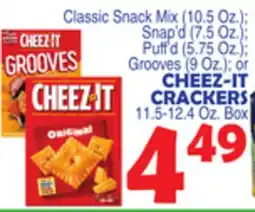 Bravo Supermarkets CHEEZ-IT CRACKERS 11.5-12.4 Oz. Box offer
