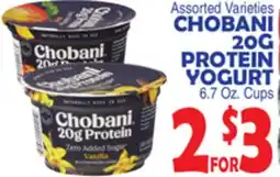 Bravo Supermarkets CHOBANI 20G PROTEIN YOGURT offer