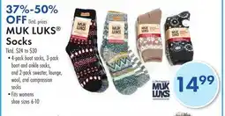 Boscov's MUK LUKS Socks offer