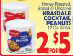 Bravo Supermarkets KRASDALE COCKTAIL PEANUTS offer