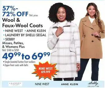 Boscov's Wool & Faux-Wool Coats offer
