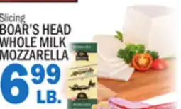 Bravo Supermarkets BOAR'S HEAD WHOLE MILK MOZZARELLA offer