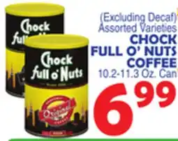 Bravo Supermarkets CHOCK FULL O'NUTS COFFEE offer