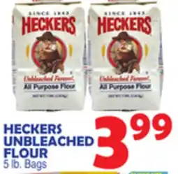 Bravo Supermarkets HECKERS UNBLEACHED FLOUR offer