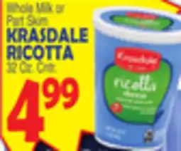 Bravo Supermarkets KRASDALE RICOTTA offer