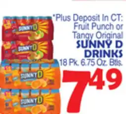 Bravo Supermarkets SUNNY D DRINKS offer