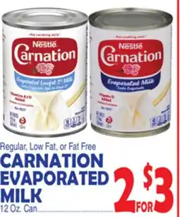 Bravo Supermarkets CARNATION EVAPORATED MILK offer