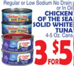 Bravo Supermarkets CHICKEN OF THE SEA SOLID WHITE TUNA offer