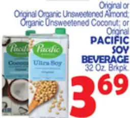 Bravo Supermarkets PACIFIC SOY BEVERAGE offer