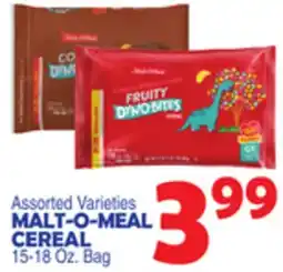 Bravo Supermarkets MALT-O-MEAL CEREAL offer