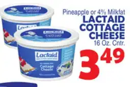Bravo Supermarkets LACTAID COTTAGE CHEESE offer