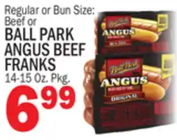 Bravo Supermarkets BALL PARK ANGUS BEEF FRANKS offer