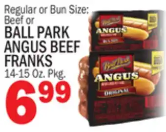 Bravo Supermarkets BALL PARK ANGUS BEEF FRANKS offer