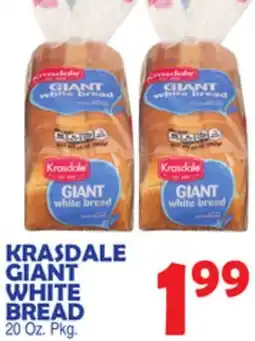 Bravo Supermarkets KRASDALE GIANT WHITE BREAD offer