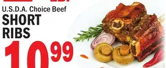 Bravo Supermarkets U.S.D.A. CHOICE BEEF SHORT RIBS offer