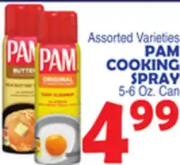Bravo Supermarkets PAM COOKING SPRAY 5-6 Oz. Can offer
