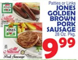 Bravo Supermarkets JONES GOLDEN BROWN PORK SAUSAGE offer
