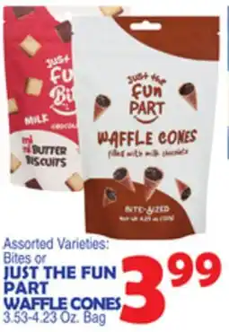 Bravo Supermarkets JUST THE FUN PART WAFFLE CONES offer